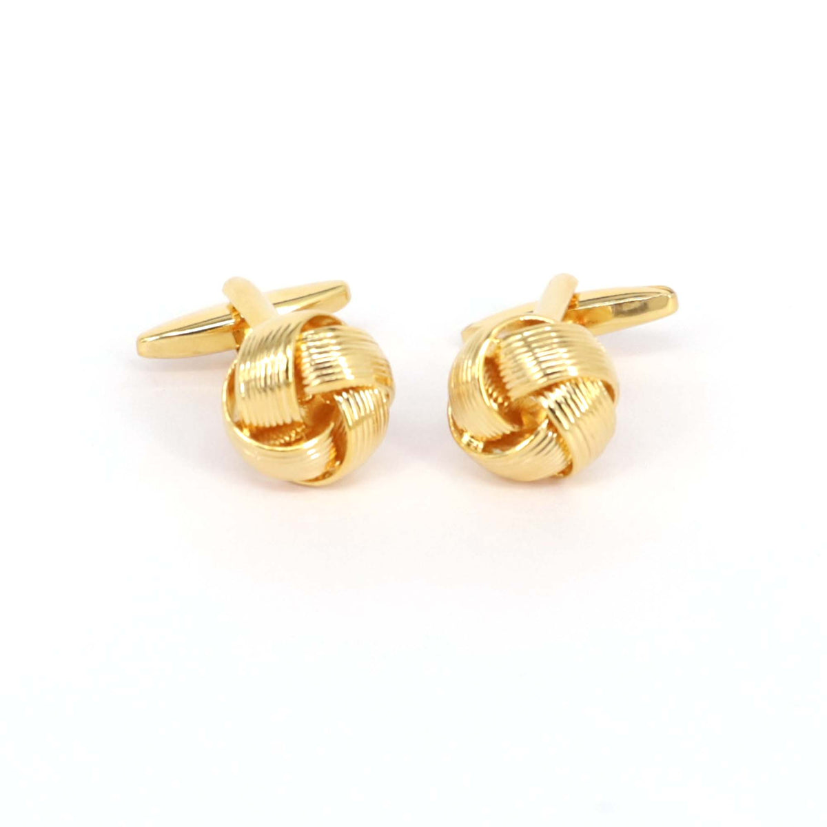 8 Wire Knot Gold Cufflinks