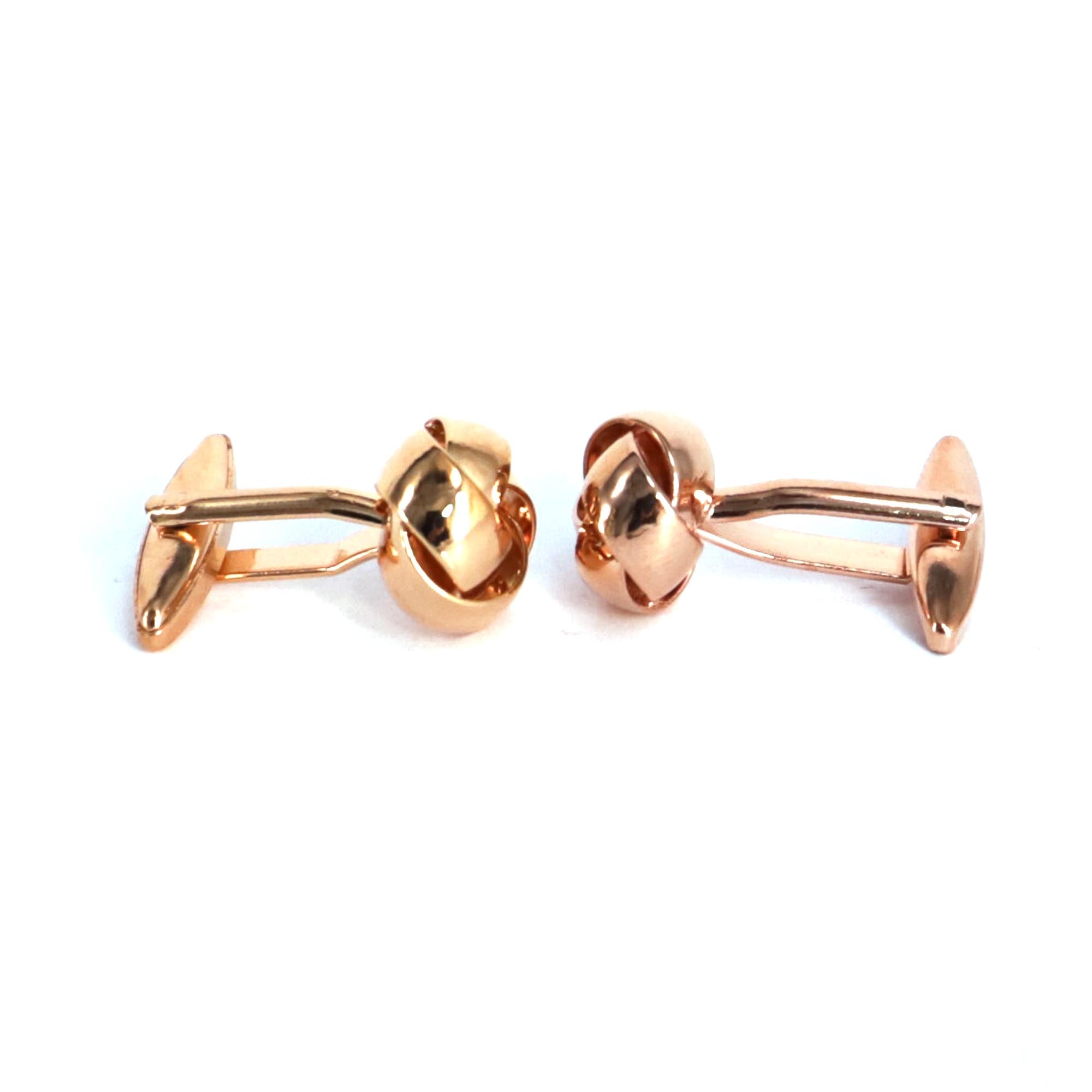 Silk Knot in Rose Gold Cufflink- Marz