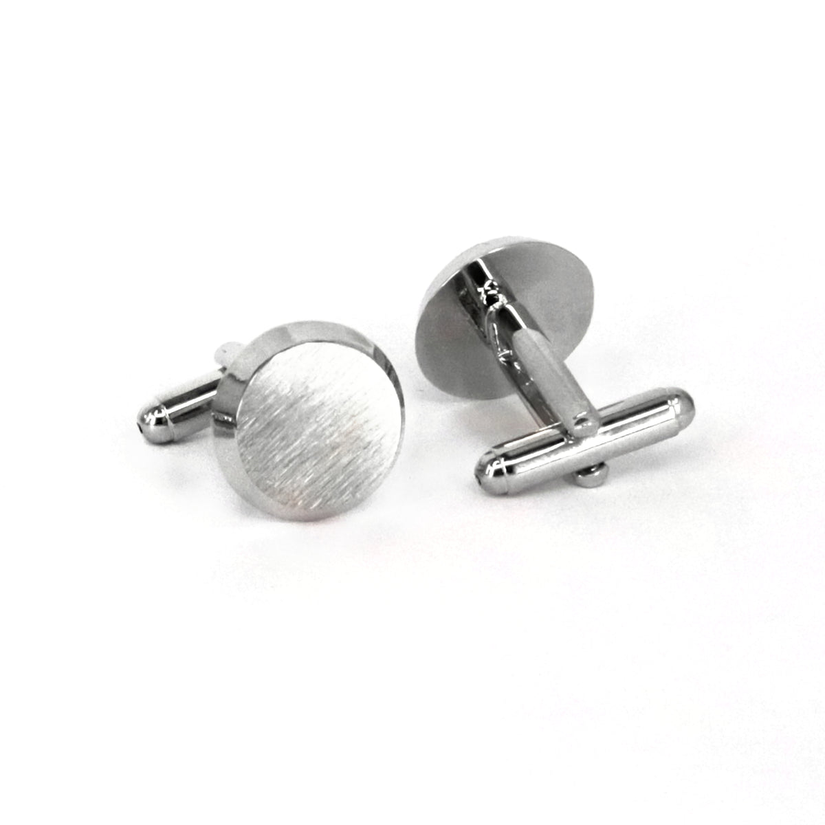 Silver Round flying saucer Cufflinks - Orobianco L'unique