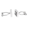 Silver Rectabgle Grill Cufflinks