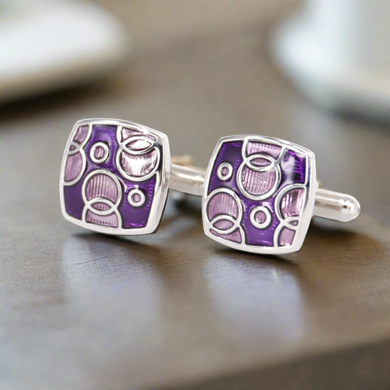 Purple  Bubble Dream Cufflinks