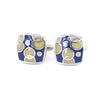 Navy and yellow  Bubble Dream Cufflinks