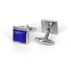 Fiber Glass Blue Square Cufflinks (Online Exclusive)