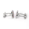 Multicol Enamal Oval Cufflinks