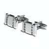 Orobianco L'unique Classic Rectangle Silver Cufflinks with Detailing