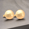 Gold Len Simple Round Cufflink (Online Exclusive)