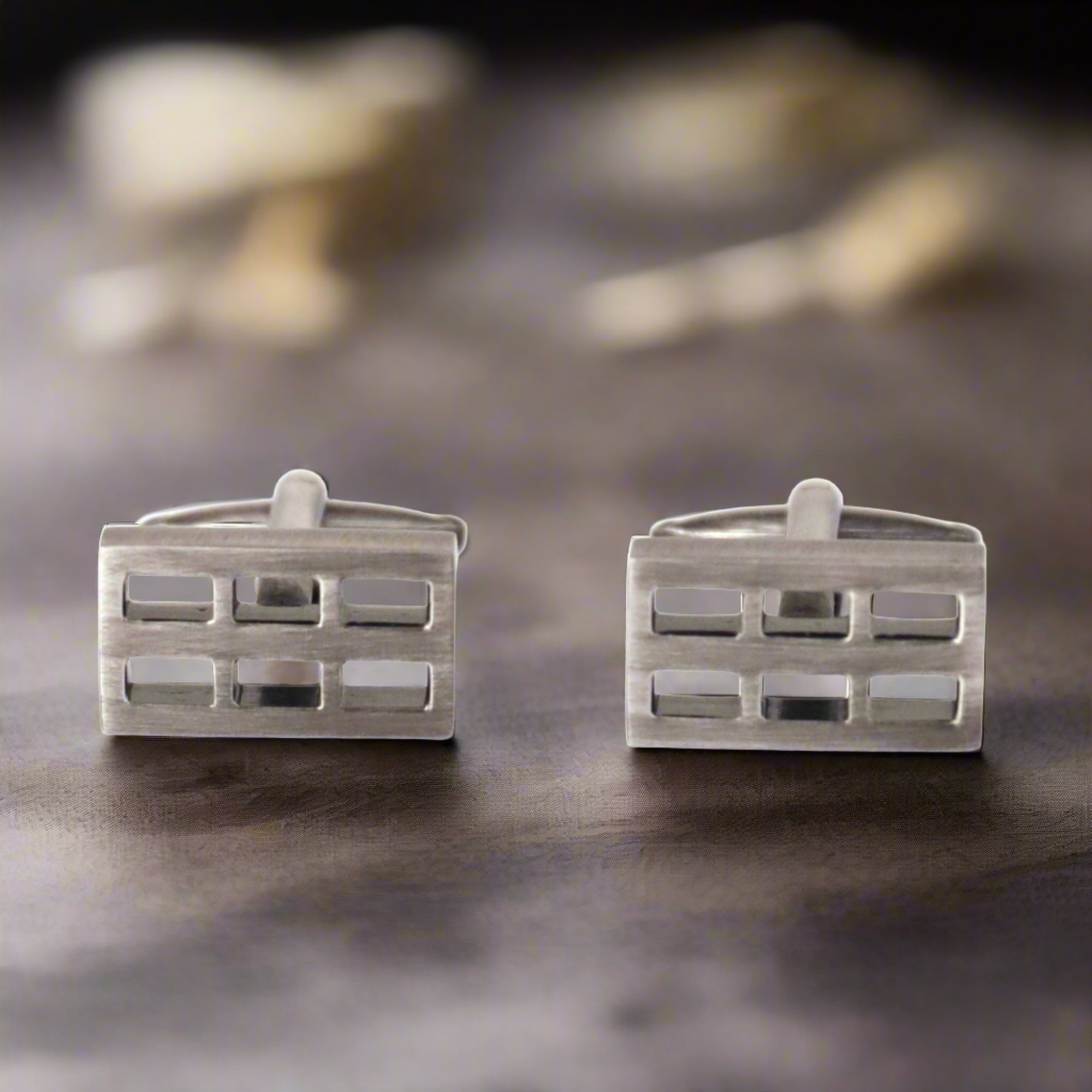 Gunmetal Window Pane Cufflinks (Online Exclusive)