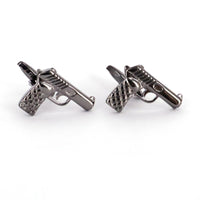 Pistol Gun Gunmetal Cufflinks (Online Exclusive)