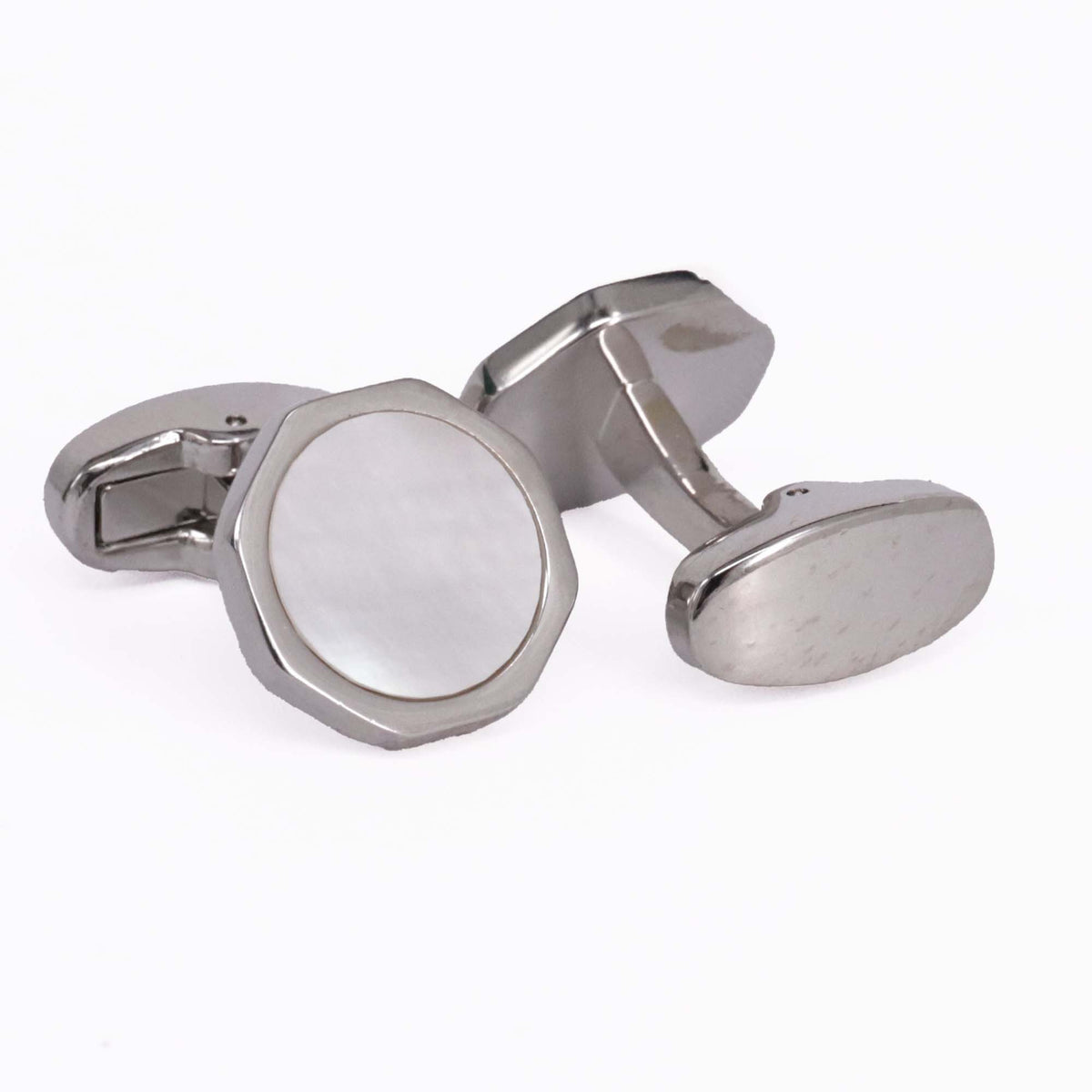 Orobianco L'unique Hexagon white Mother-of-Pearl Cufflinks