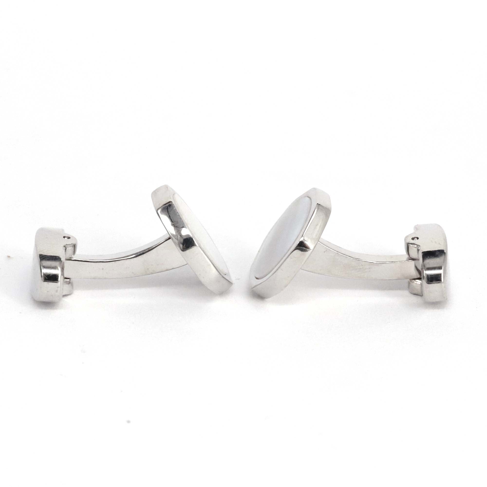 Orobianco L'unique Hexagon white Mother-of-Pearl Cufflinks