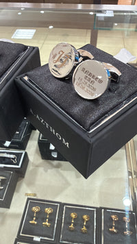 Customize engrave cufflinks