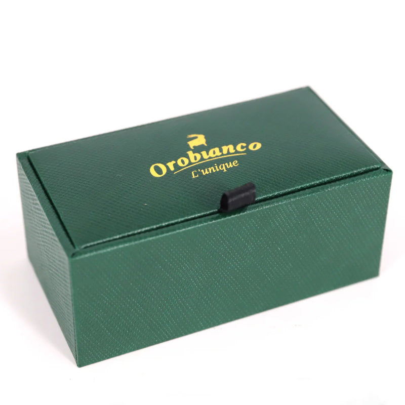 Orobianco L'unique Black Onyx Horse Shoe Cufflinks