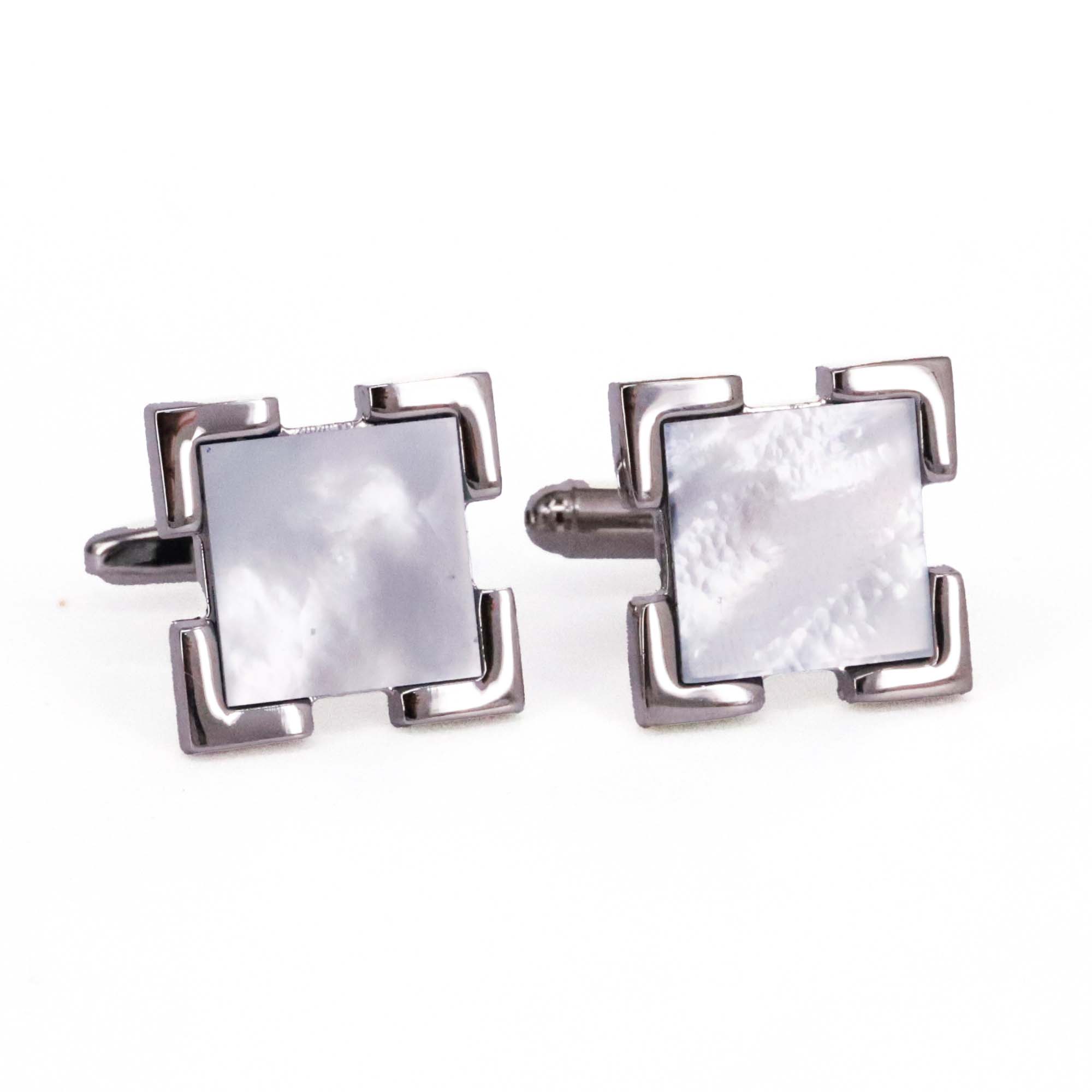 MarZthomson Blue MOP  square cufflink