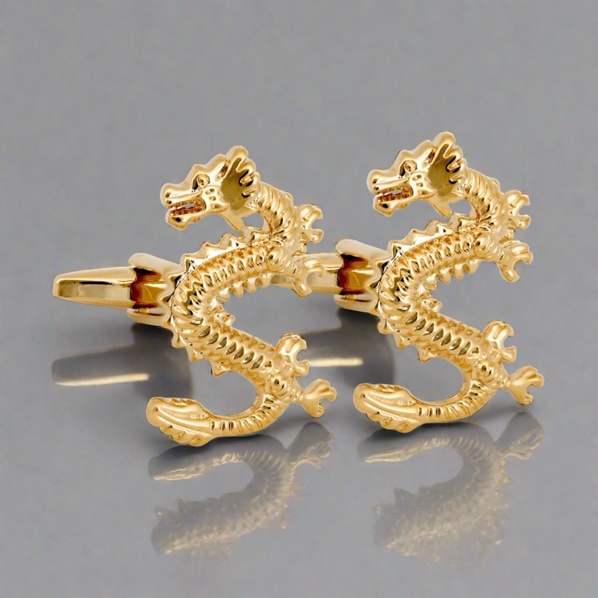 MarZthomson Golden Dragon Cufflinks - Good luck (Online Exclusive)