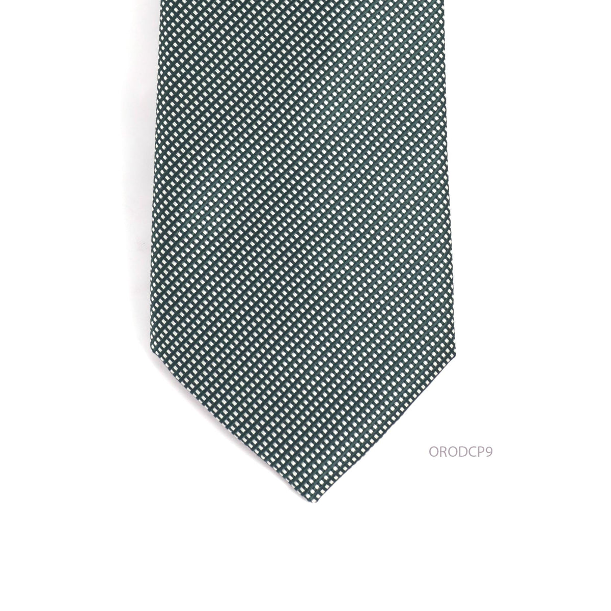 Orobianco L'unique Army Green white stripe Square dot necktie