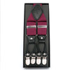 Orobianco L’unique Maroon knitted Stripe Suspender