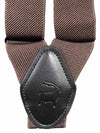 Orobianco L’unique Solid stripe Brown Suspender