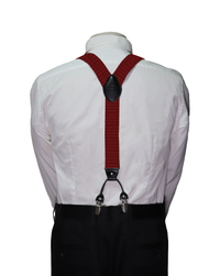 Orobianco Suspender RED with White Dot Clip Front