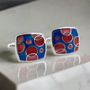 Red and Blue Bubble Dream Cufflinks
