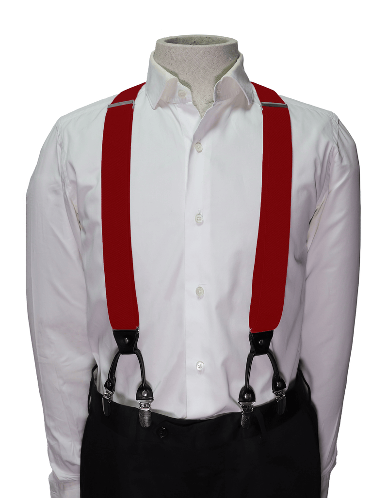 Orobianco Suspender Striped Solid Color Clip