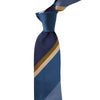 Stefano Cau PANEL DOUBLE STRIPE SATIN TIE -