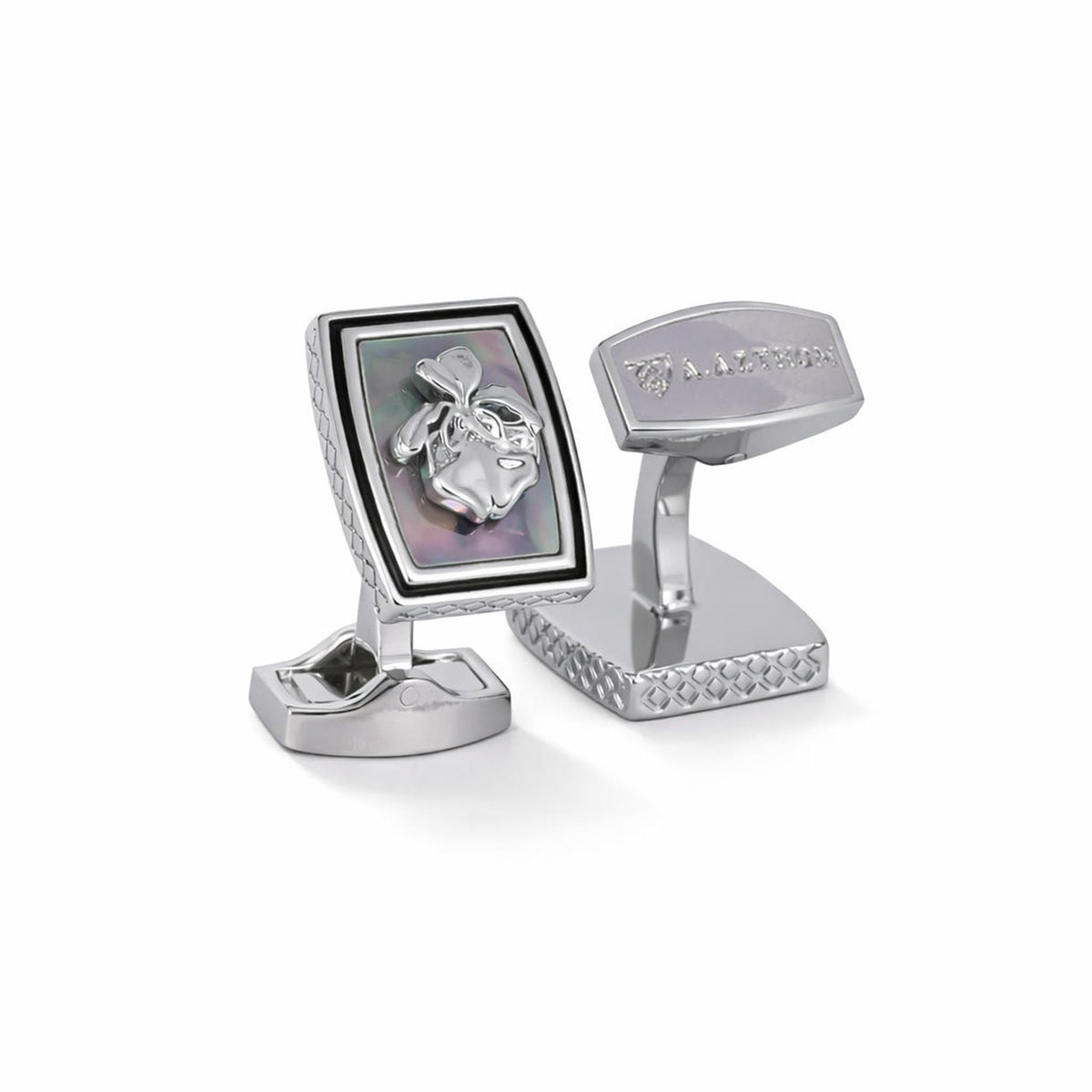 Silver Vanda Miss Joaquim -Azthom Cufflinks