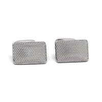 MonsterTie Venezia Rectangle Silver Cufflink