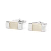 White fiber optic Cufflinks