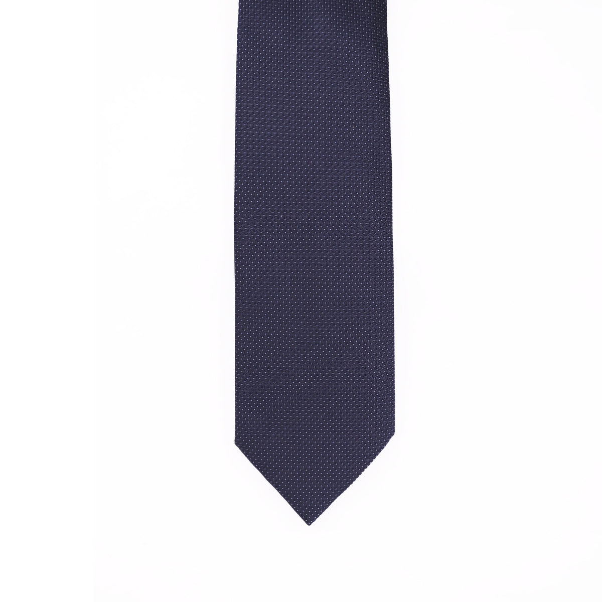 3D WEAVE OF DARK BLUE SILK ZEGNA TIE