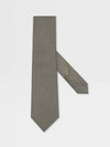 Dark Green CENTO FILI Silk Tie