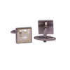 MarZthomson Mosaic MOP  Abalone rectangle cufflink