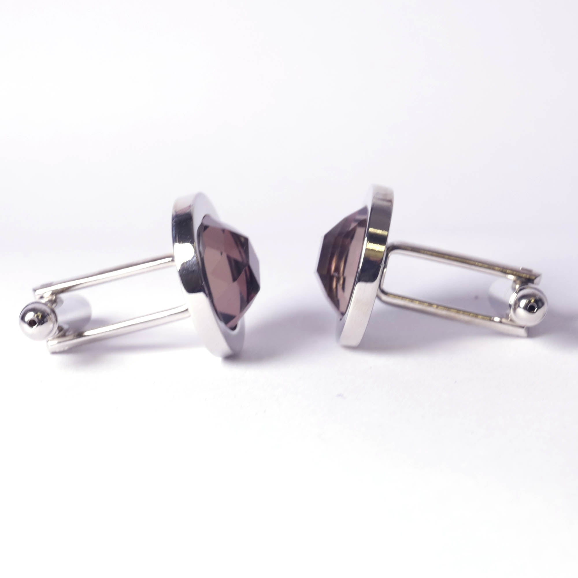 Purple Fiber Optic Gemstone Cufflinks