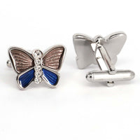 MarZthomson Butterfly Cufflinks in PINK BLUE