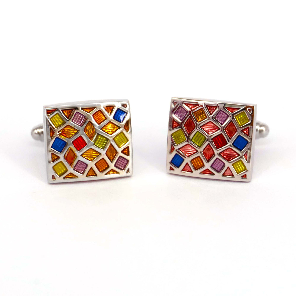 Multi Color square Cufflinks