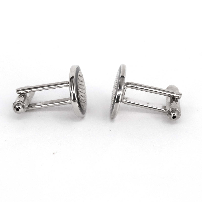 Oval Shape Cufflinks with stainless design