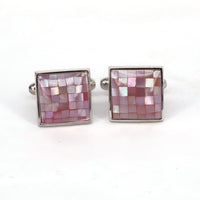 Mosaic MOP  Abalone square Cufflink