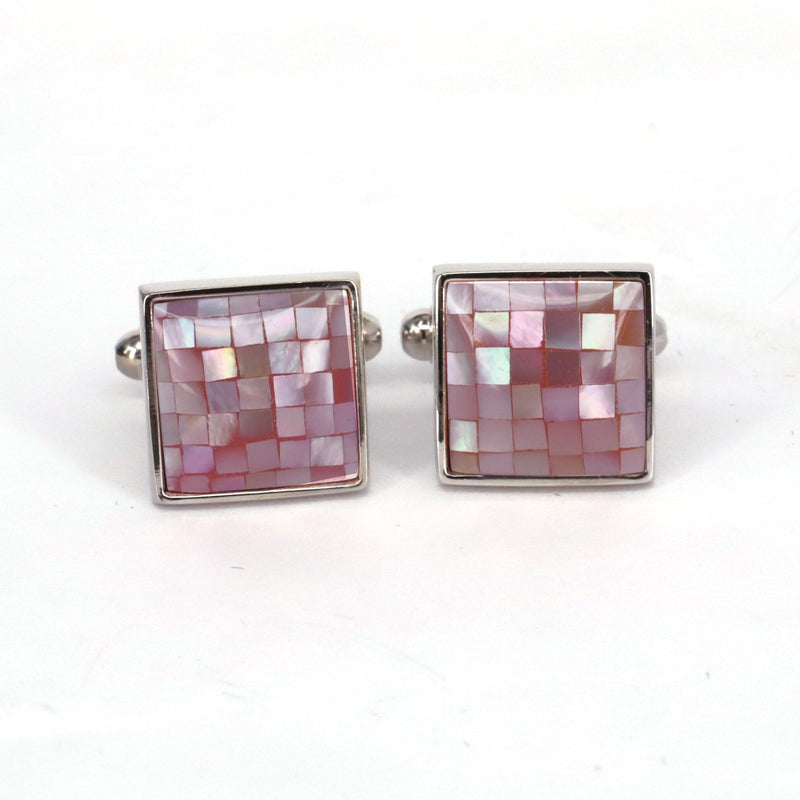 Mosaic MOP  Abalone square Cufflink