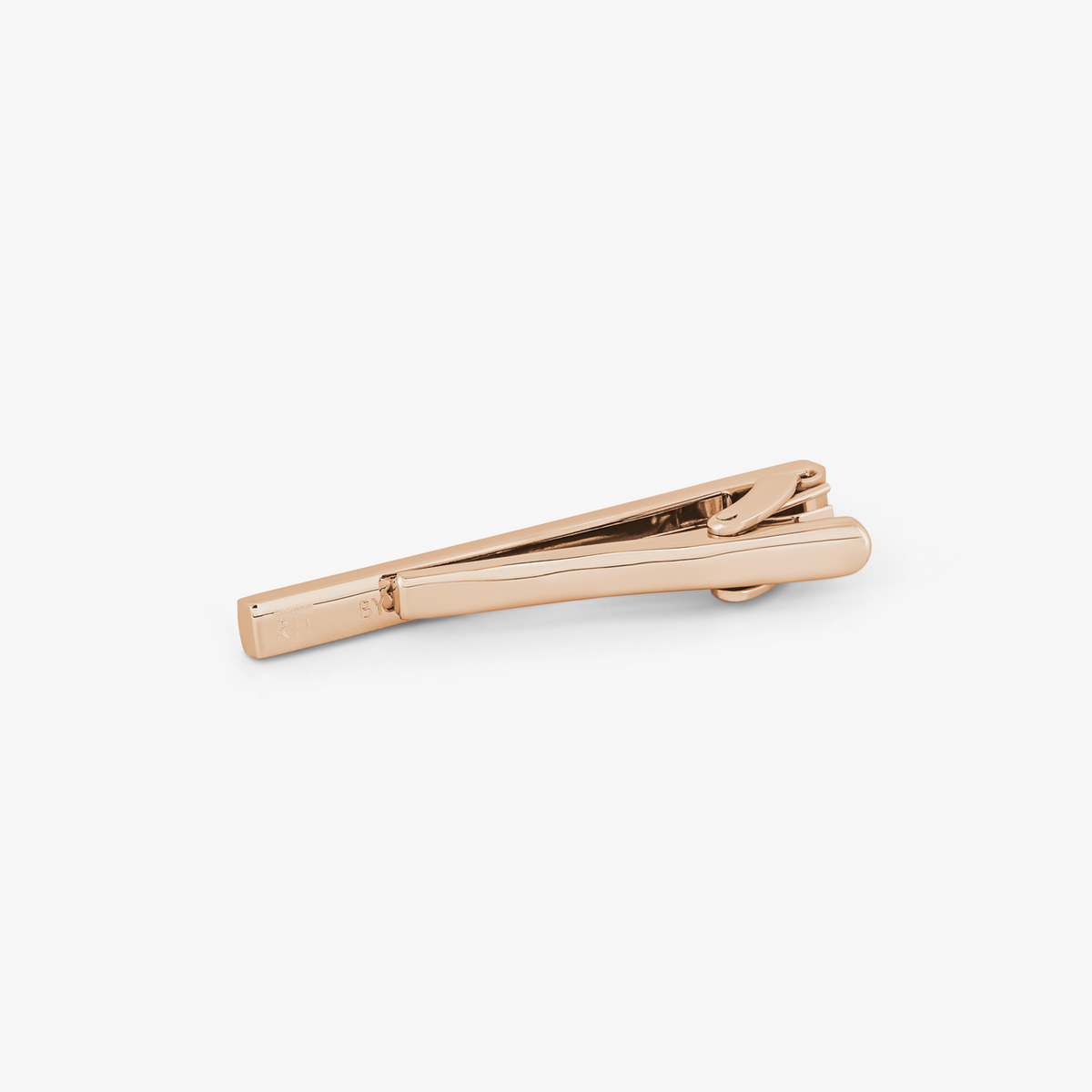 Tateossian Zen tie clip with rose gold finish