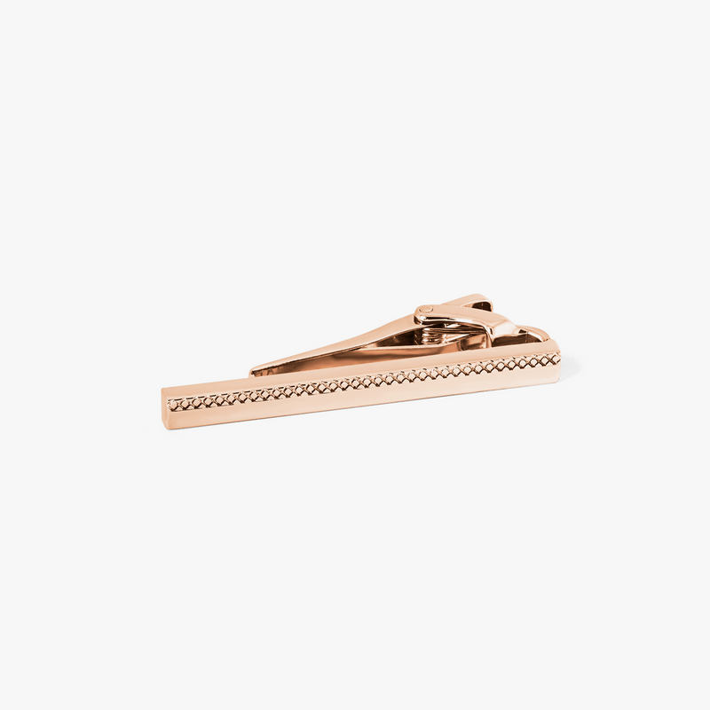 Tateossian Zen tie clip with rose gold finish