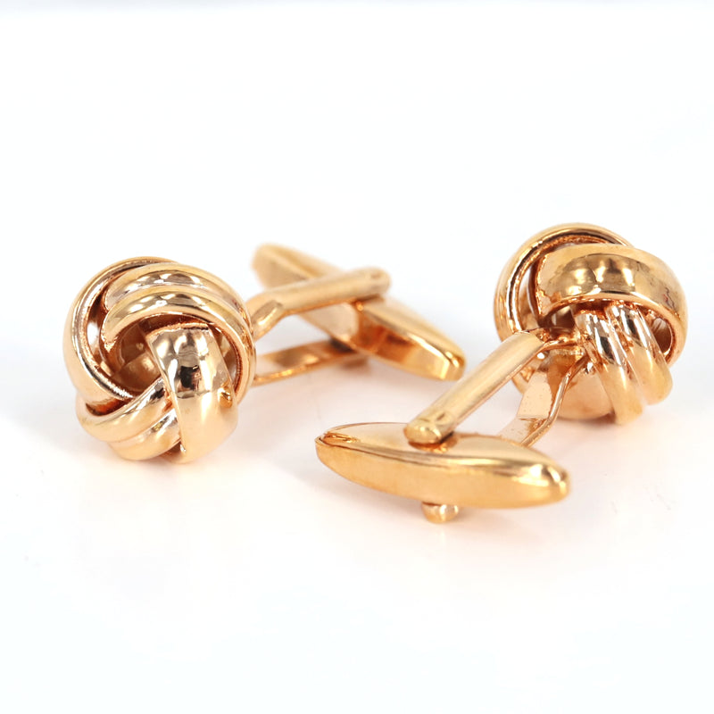 Silk Knot in Gold Cufflink