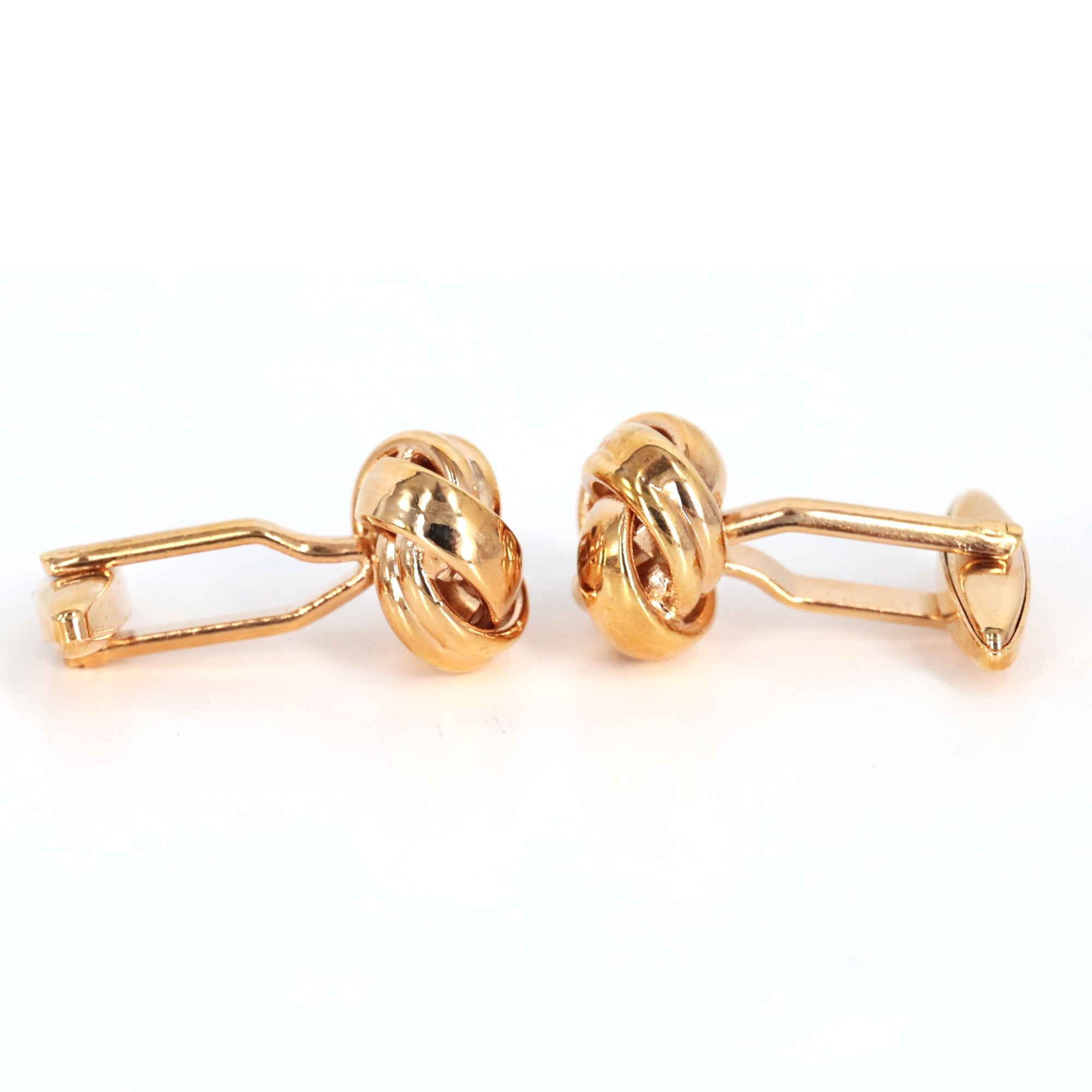 Silk Knot in Gold Cufflink