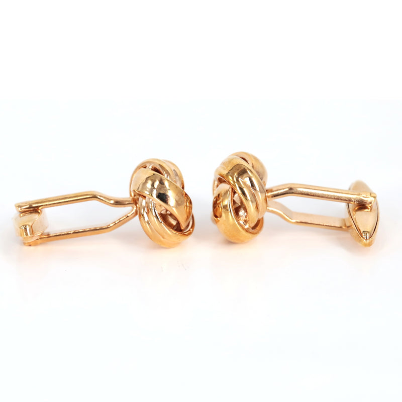 Silk Knot in Gold Cufflink