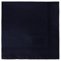 Ermenegildo Zegna Plain Silk Pocket Square with Woven Texture in Deep Navy-Pocket Squares-Ermenegildo Zegna-Cufflinks.com.sg