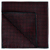MarZthomson Bow Tie shaped Lapel Pin and Pocket Square Set in Black with Red Polka Dot-Cufflinks.com.sg | Neckties.com.sg