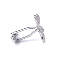 MarZthomson Dragonfly Cufflinks with Clear Crystals M-Cufflinks.com.sg
