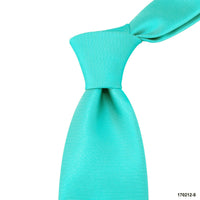 Marzthomson 8cm Tiffany Blue Ribbed Tie-Cufflinks.com.sg | Neckties.com.sg