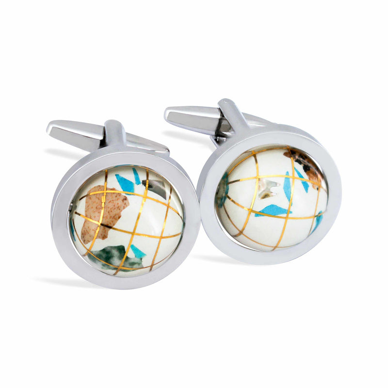 Marzthomson Globe Cufflinks M-Cufflinks.com.sg