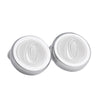 Monogram Etched Silver Clip-on Button Covers-Button Covers-A.Azthom-O-Cufflinks.com.sg