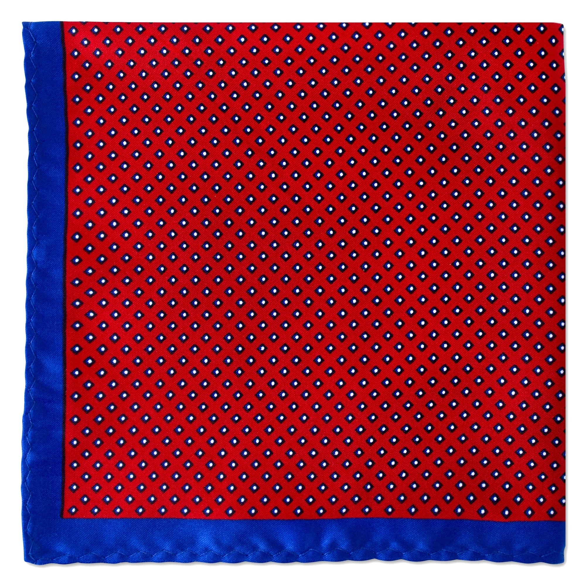Square Dots Pocket Square-Pocket Squares-MarZthomson-Red-Cufflinks.com.sg